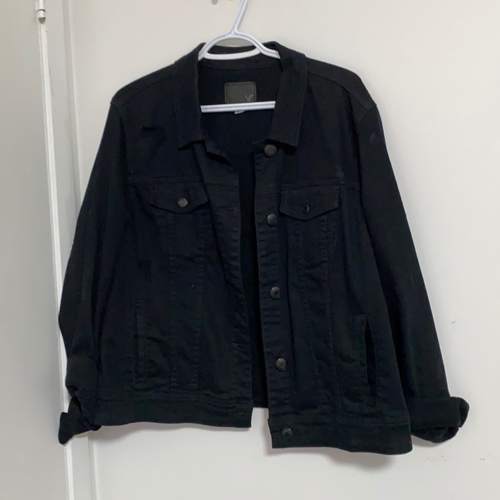 American Eagle black denim jacket